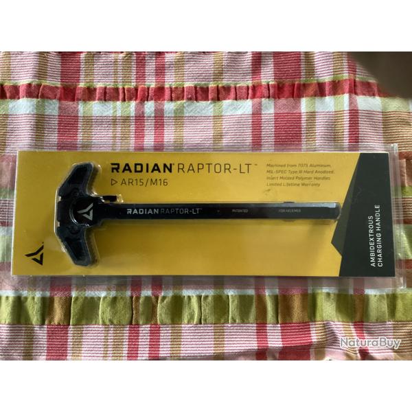 Vend levier d'armement AR 15 / M16 raptor LT