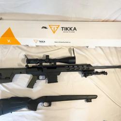 TACTICAL 308 - Tikka T3X CTR - Chassis MTD TAC 21 - Lunette Hawke 9-24