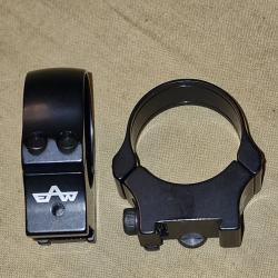 Colliers EAW 30mm pour rail de 16mm HILMAR SUPER DESTOCK !!!