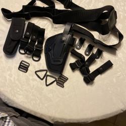 Holster ambidextre d'&eacute;paules et de ceinture GK pour pistolet Beretta 92