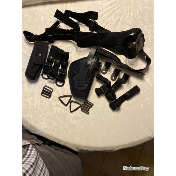 Holster ambidextre d'�paules et de ceinture GK pour pistolet Beretta 92