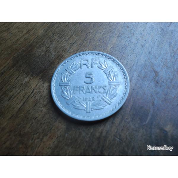 monnaie 5  francs lavrillier   1948