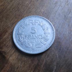 monnaie 5  francs lavrillier   1947