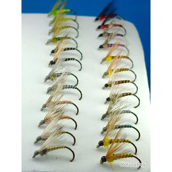 Lot de 24 Mouches Noy�es de Le�n (Sans Ardillon) #14