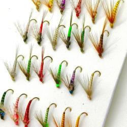 Lot de 24 Mouches de Le&oacute;n - Hame&ccedil;on #14 (Avec Ardillon)