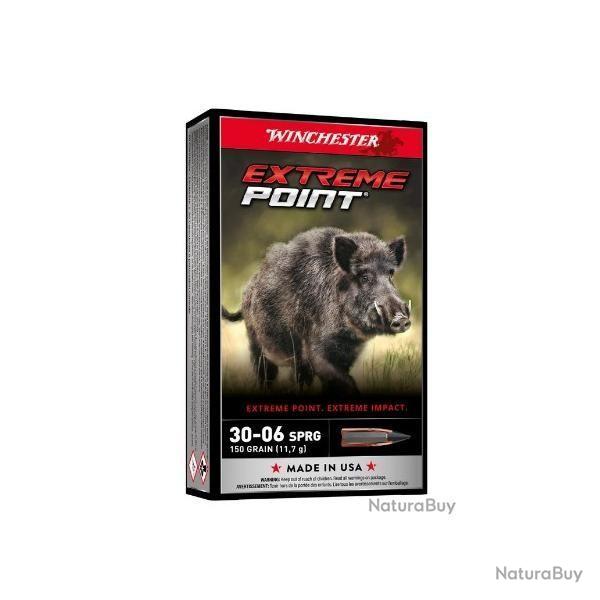 Cartouches WINCHESTER calibre 30-06 EXTREME POINT 150GR x20