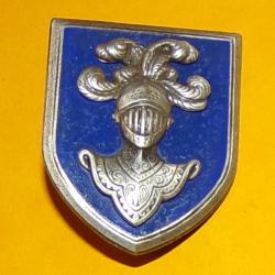 Ecole Application Arme Blind&eacute;e Cavalerie, &eacute;mail bleu fonc&eacute;, guilloch&eacute; , FABRICANT DRAGO PARIS , HOMO