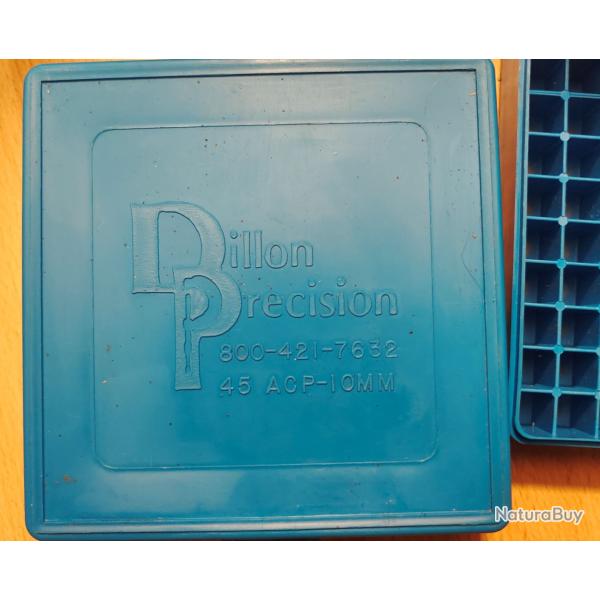 3 boites de rangement pour 100 cartouches 45acp-10mm