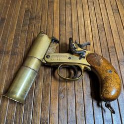 PISTOLET LANCE FUS&Eacute;E TROMBLON&Eacute; WEBLEY & SCOTT N-1 MK lll LONDRE ANGLETERRE WW1 - 14-18