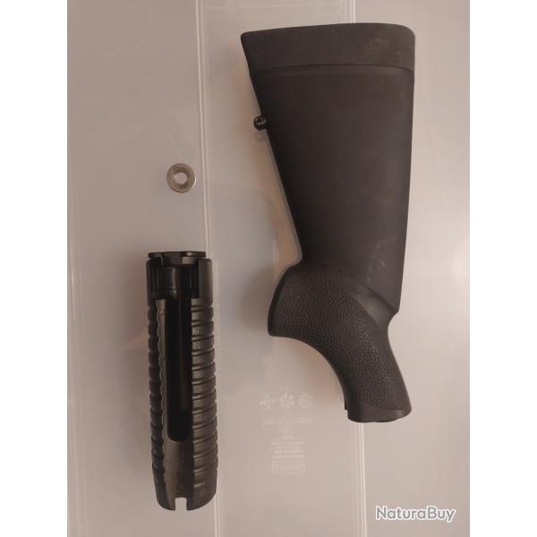 Kit crosse courte + garde-main HOGUE pour fusil � pompe Mossberg /Maverick