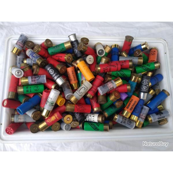 Plus de 9 kg de cartouches de chasse cal 12 de belle qualit�.D�part � 1�.