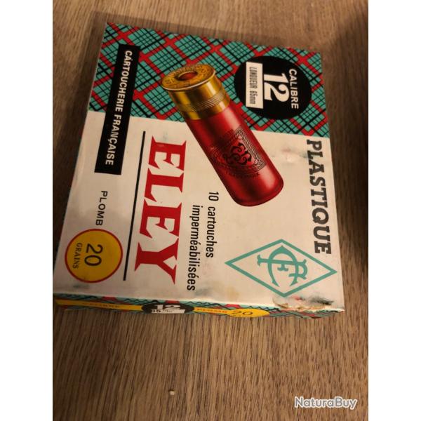 Cartouche calibre 12/65 plomb 20 grains