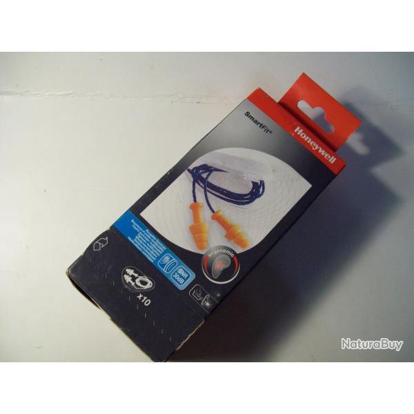 bouchons d'oreilles Honeywell smartFit boite de 10 paires id�al pour le tir SNR=30 db