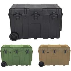 Malle de transport professionnelle &eacute;tanche Tan/Beige