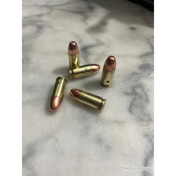 5 Munitions 9mm parabellum neutralis�es