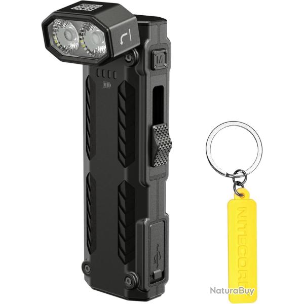 Lampe Torche Nitecore EDC09 - 1600 Lumens - T�te Rotative 102� - 3 Temp�ratures de Couleur