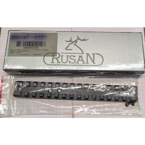 Rail acier RUSAN picatiny avec extension pour Browning BAR et Benelli ARGO -0 MOA