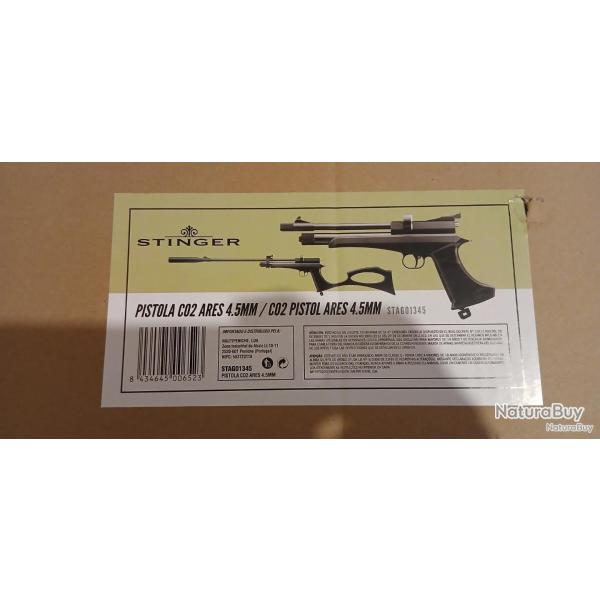 Stinger Ares (CP2M) - 4.5mm + 10 Sparclettes Marshals Full Power - NEUF