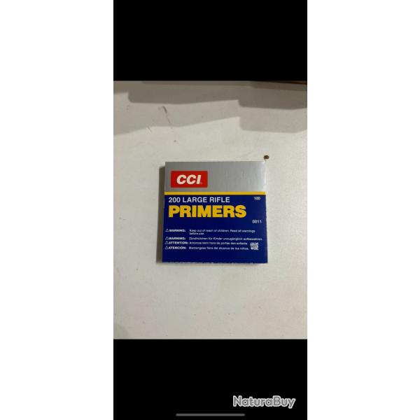 Amorce CCI 200 large Rifle premiers