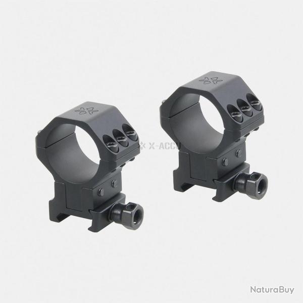 Colliers X-ACCU 30mm pour Rail Picatinny