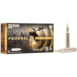 Cartouches FEDERAL calibre 300WM 180grs TROPHY BONDED TIP x20