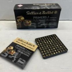 AMORCES SELLIER BELLOT PRIMERS X 100 SMALL PISTOL