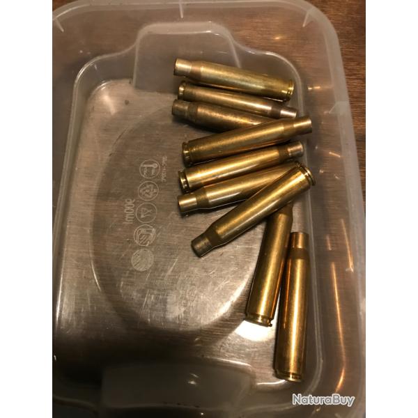 Un lot de 9 �tuis RWS cal 8x68S