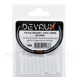 Yeux Booby DEVAUX 5 mm Blanc