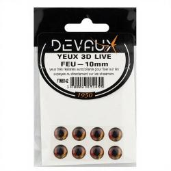 Yeux 3D DEVAUX Live Feu 4 mm