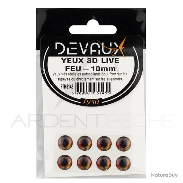 Yeux 3D DEVAUX Live Feu 4 mm