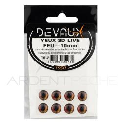 Yeux 3D DEVAUX Live Feu 6 mm