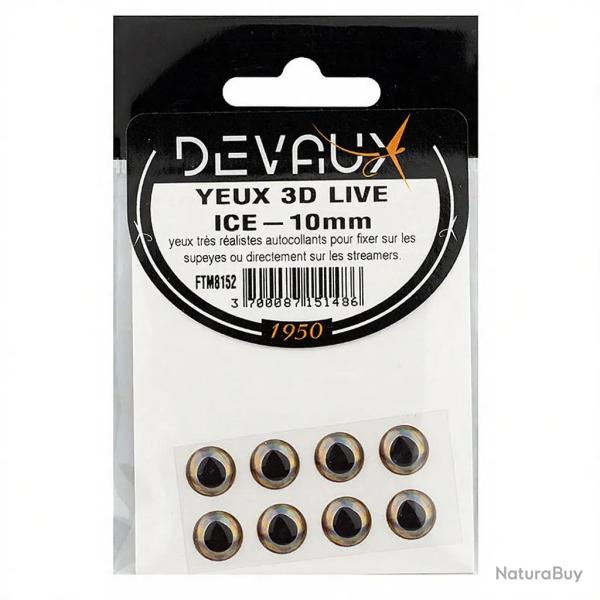 Yeux 3D DEVAUX Live Ice 10 mm