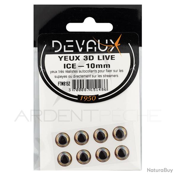Yeux 3D DEVAUX Live Ice 6 mm