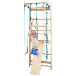 Espalier echelle de gymnastique multifonctionnelle 80 x 60 x 220 cm avec barre de traction et acces