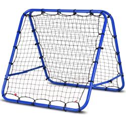 Filet de rebond pliable pour entra&icirc;nement de football 85 x 85 cm angles r&eacute;glables robuste et l&eacute;ger