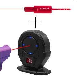 Cible electronique et Cartouche laser de r&eacute;glage, de manipulation et de tir d'entrainement pour arme