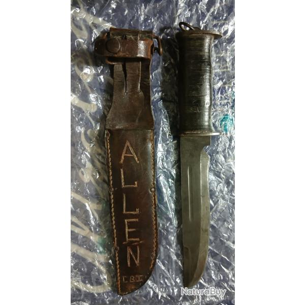 (VENDS) POIGNARD DE COMBAT U.S- E.G.W  WATERMAN  KNIFE