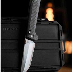 Couteau North Mountain Blade Chop Lame Acier Damas Cuivre Manche Fibre de Carbone NMB2418CF5