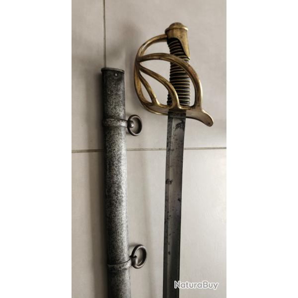 Sabre de troupe de cavalerie de ligne, cuirassier, mod�le 1822 (Bancal) Fran�ais
