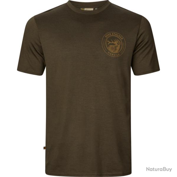 HARKILA GAME S/S T SHIRT WILLOW GREEN STAG