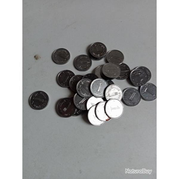 lot de 1 centimes �pi 50 gr 30 pi�ces