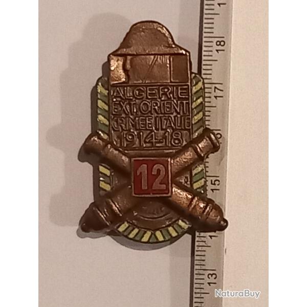 Insigne du 12�me r�giment d'artillerie (12�me RA)