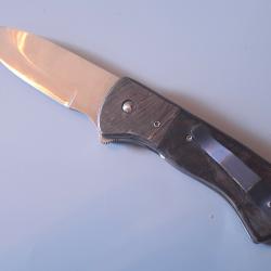 Couteau artisanal Lefty Flipper by Southpaw Knives (Ira Mark Lipson), liner gaucher