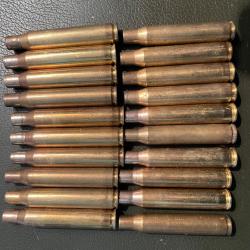 Douilles vides tir&eacute;es une fois cal 280 remington x20