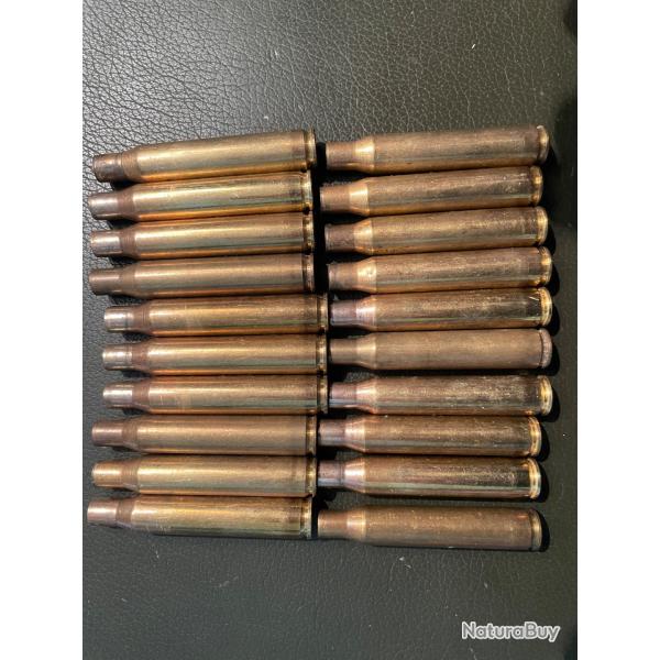Douilles vides tir�es une fois cal 280 remington x20