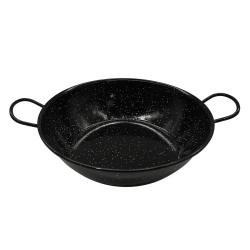 Po&ecirc;le profonde &eacute;maill&eacute;s poign&eacute;es acier lamin&eacute; &Oslash;30cm