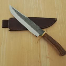 Couteau de chasse artisanal type Bowie par la Forge De Pierre