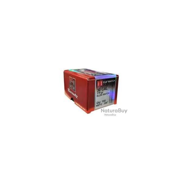 Ogives Hornady 30 cal (.308) 178grs Eld Match x100