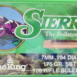 Ogives Sierra 7mm 175grs SBT x100