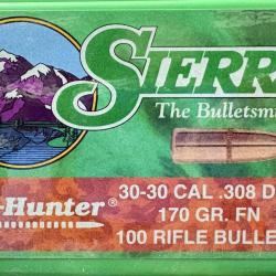 Ogives Sierra 30-30 170grs FN x100